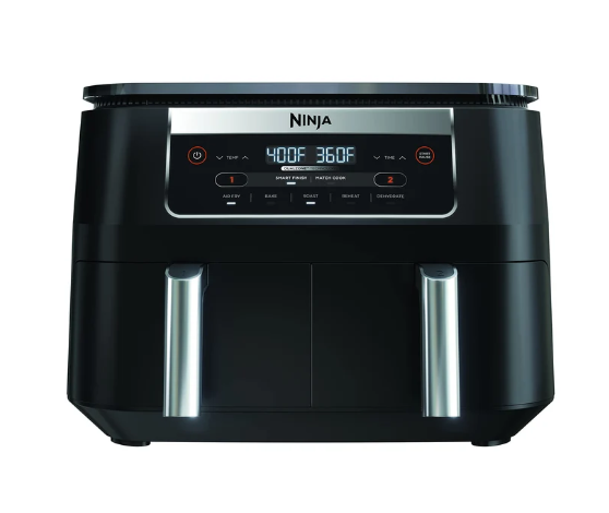 Ninja DZ090 Foodi 6 Quart 5-in-1 DualZone 2-Basket Air Fryer